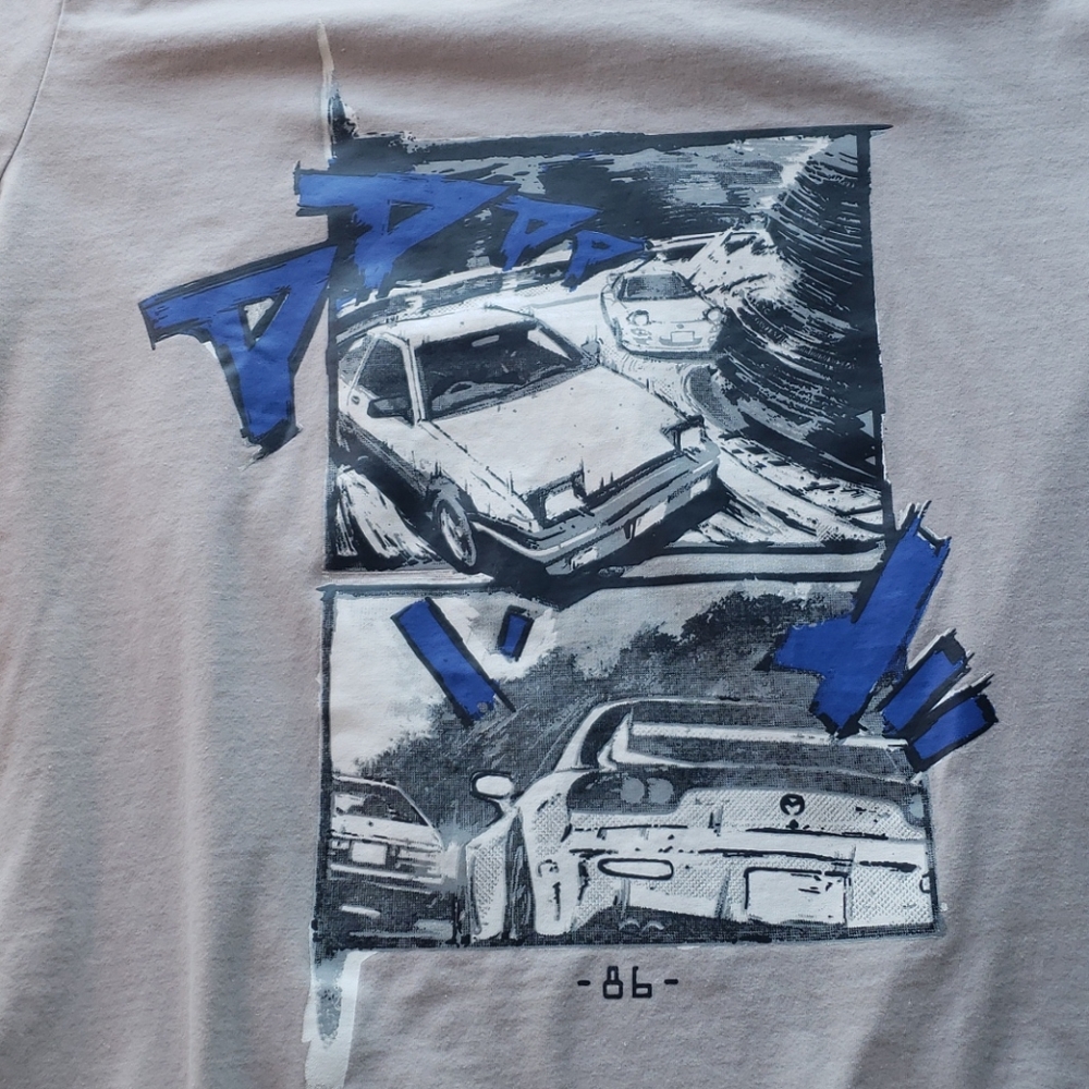 Initial D Drift v neck L manga